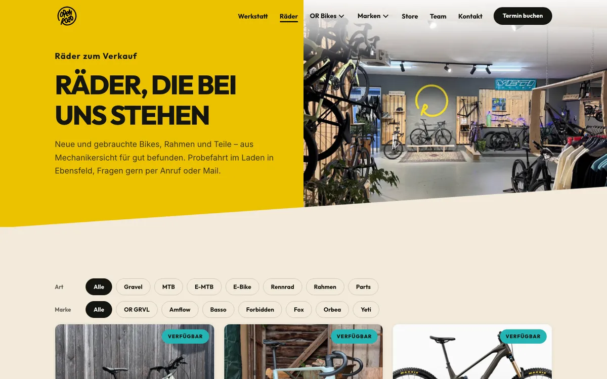 Seite mit den Raedern